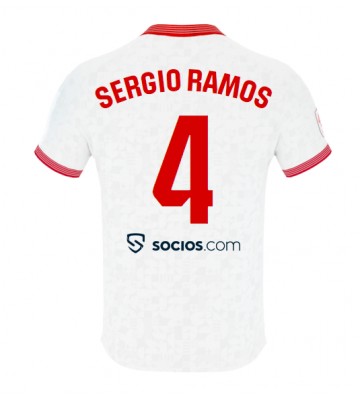 Sevilla Sergio Ramos #4 Hjemmebanetrøje 2023-24 Kort ærmer